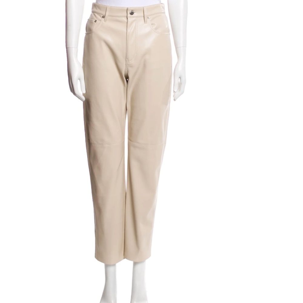 Nanushka Vinni Faux Leather Straight-leg Trousers